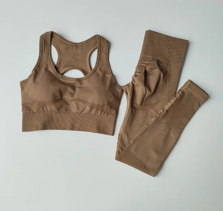 بدلة اليوغا بدلة حمالة صدر خلفية جميلة