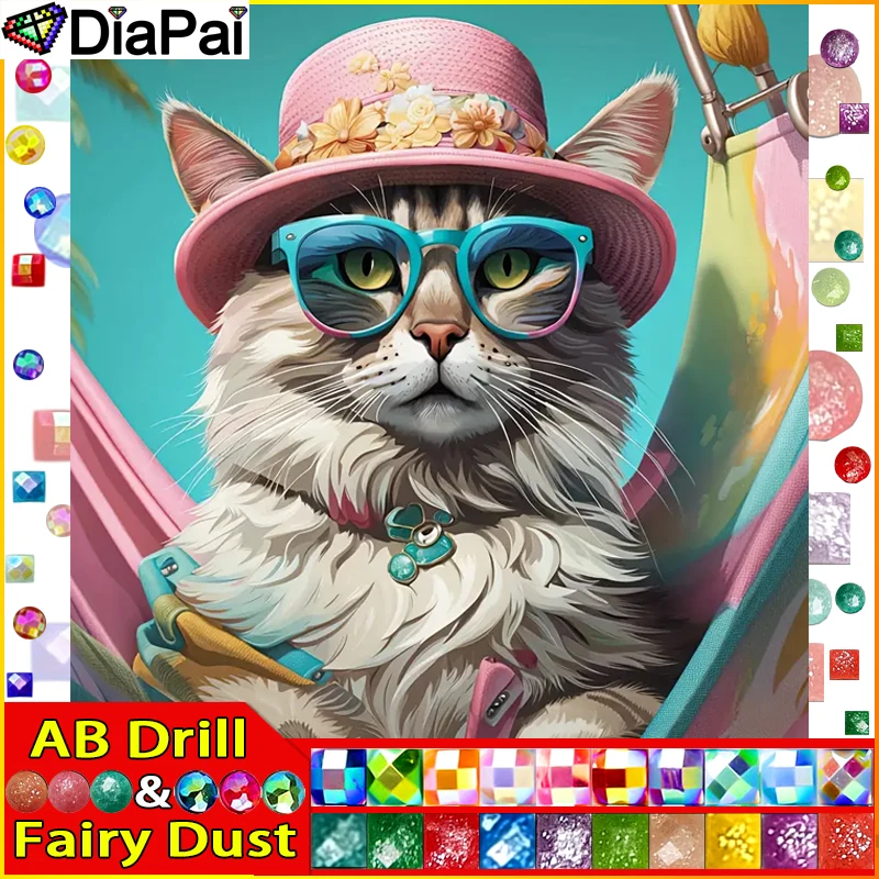 DIAPAI Fairy Dust AB Diamond Painting Full Square/Round Drill 5D DIY 