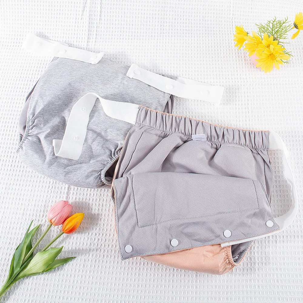 AIO Nieuwe katoenen lekvrije urinepad wasbare volwassen postpartum luiers ouderen luiers ondergoed pads