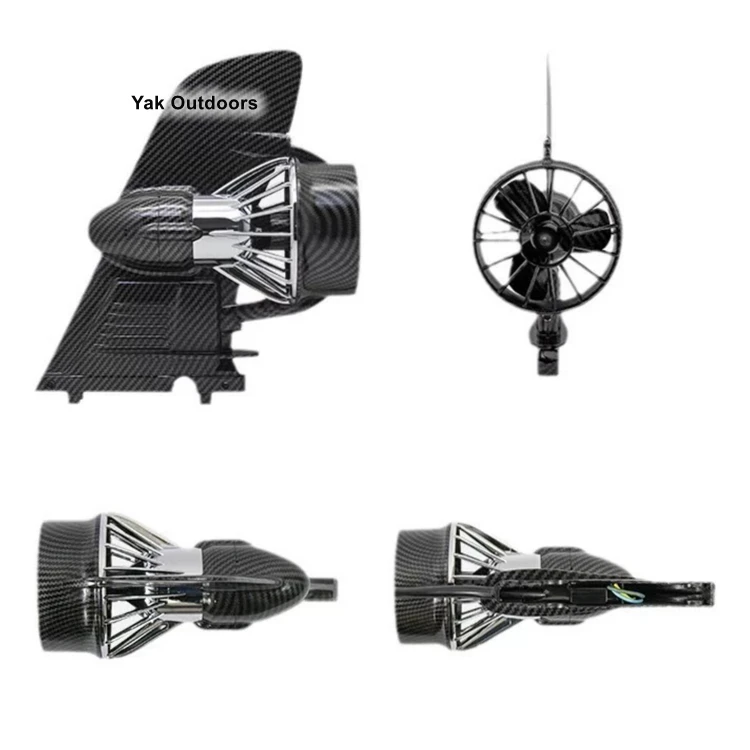 Yak Outdoors SUP Electric Fin Underwater Thruster Surfboard Single Fin System Carbon Fiber Lakes & Rivers Surf Fin Kit