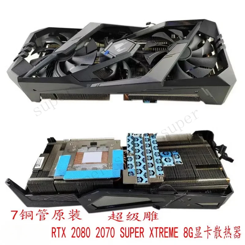S+   New Radiator Cooler for Gigabyte AORUS RTX2070 RTX2080 SUPER XTREME 8G Video Card
