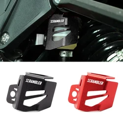 Fit For Ducati Scrambler 800 1100 797 400 Motorcycle CNC Aluminum Rear Brake Fluid Reservoir Guard Cover Tank Oil Cup Protecto