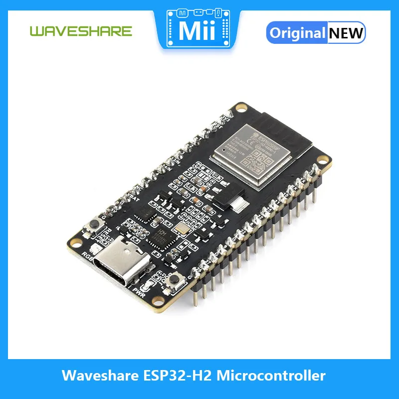 

Waveshare ESP32-H2 Microcontroller, 96MHz Processor, ESP32-H2-MINI-1-N4 Module, Built in 4MB Flash, supports BLE/Zigbee/Thread