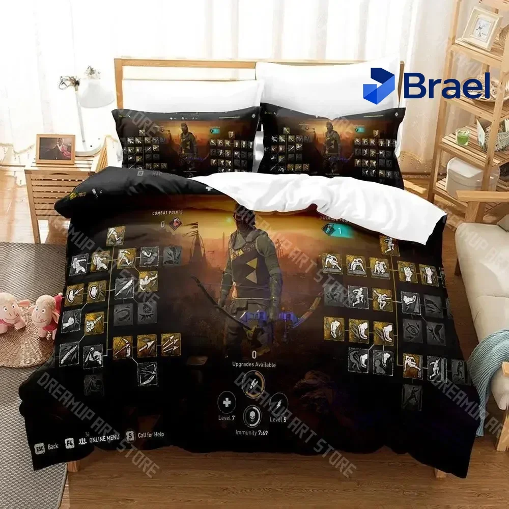 Exquisite 3d Print Game Dying Light 2 Stay Human Bedding Set Single Twin Full Queen King Size Bed Set Adult Kid Bedroom Duvet Co