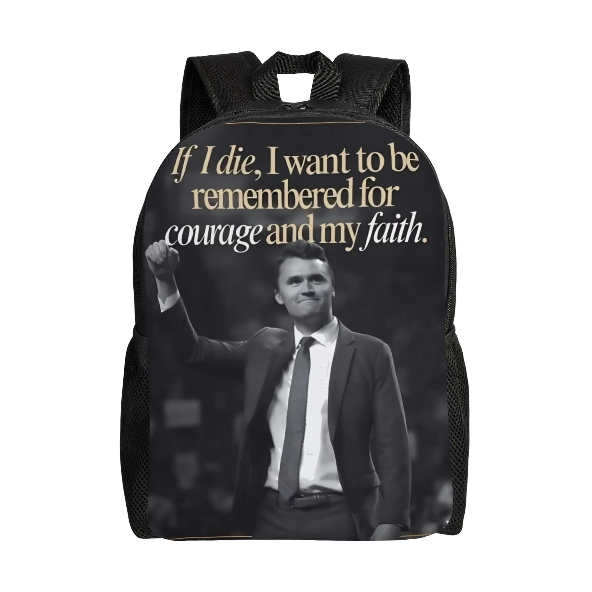 

Памятный рюкзак RIP Charlie Kirk, спортивный рюкзак для старшей школы и работы, рюкзак для мужчин и женщин, сумка через плечо для ноутбука, компьютера, День свободы