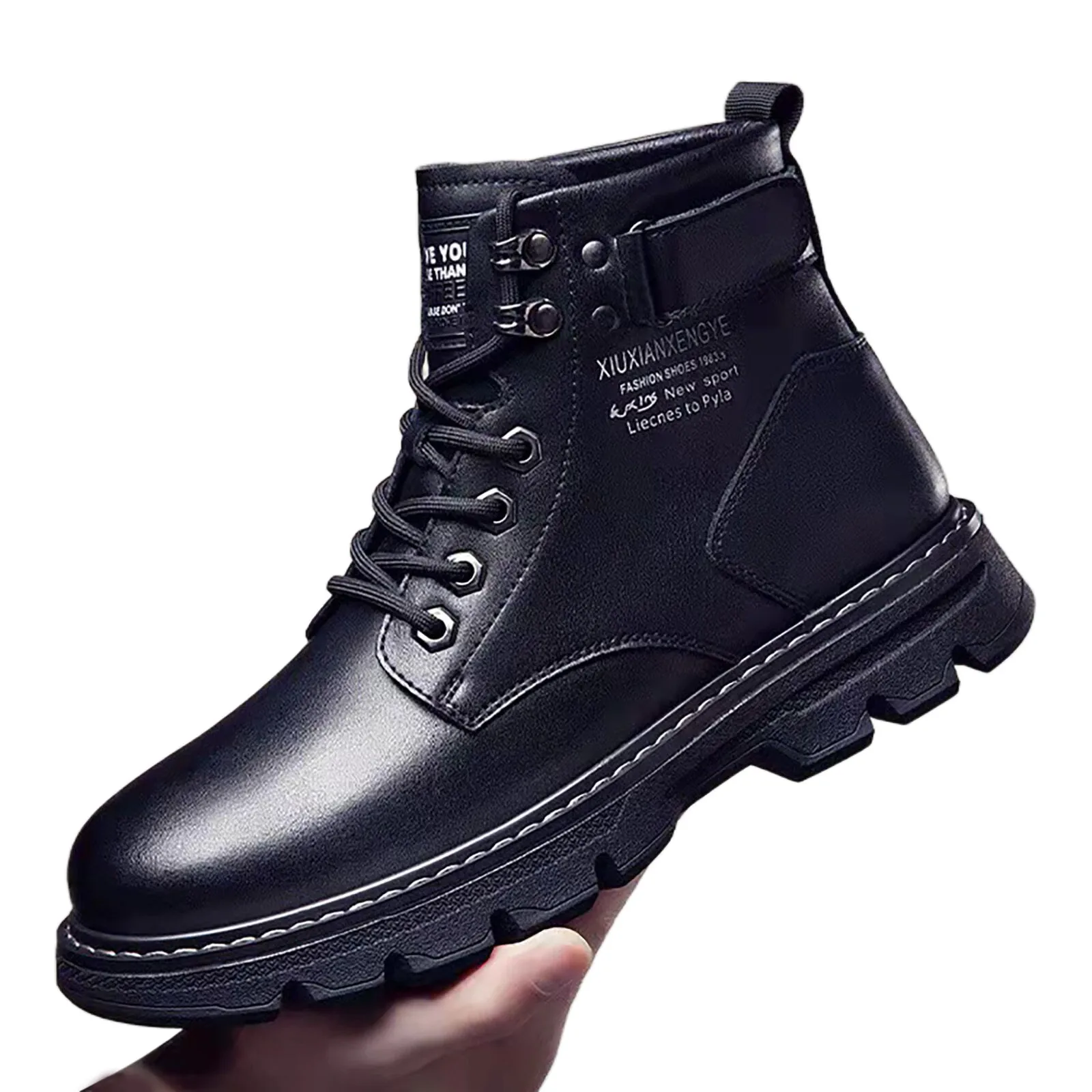 Fashion Style Men Breathable Comfortable Leisure Solid Color Sport Ankle Boots Climbing Shoes Men Boots Rain