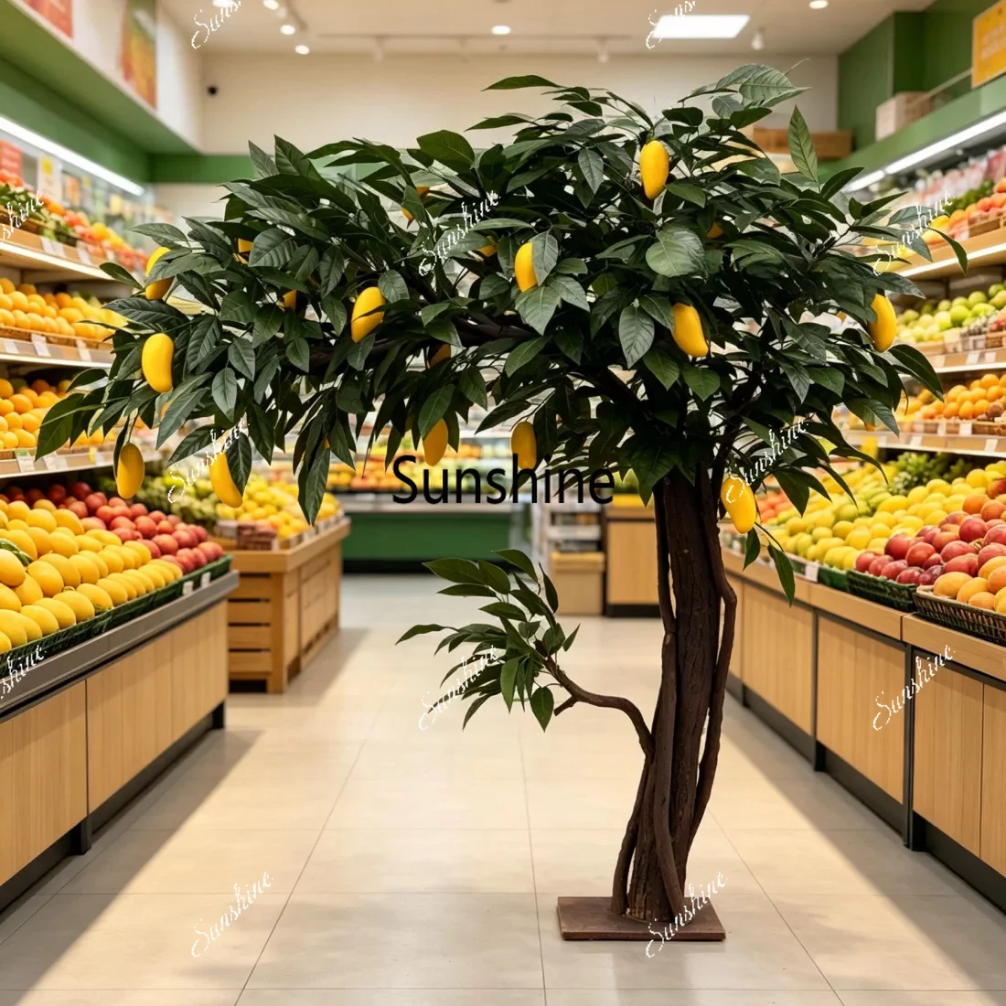 Simulation large-scale floor landscaping decorative prop tree stage fake tree