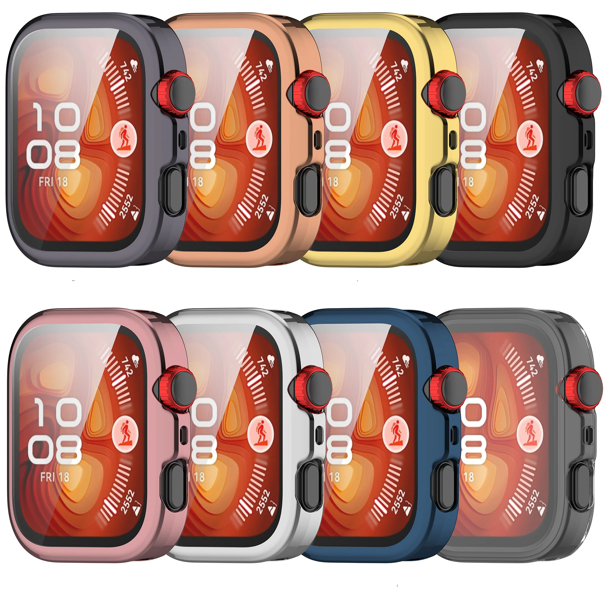 Huawei Watch Fit 4/ 4PRO/3 풀 커버 SmartWatch TPU 스크린 실리콘 케이스 보호 프레임 범퍼 쉘 액세서리