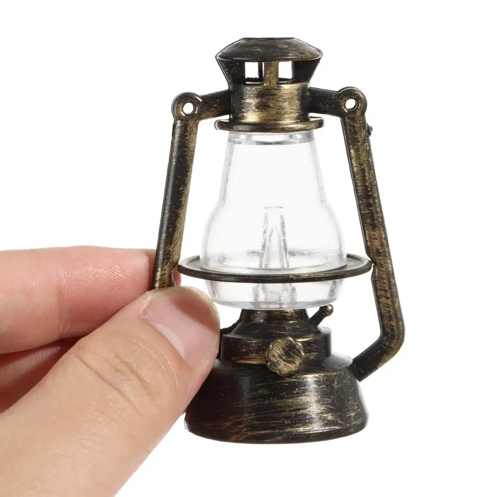 1:6 1:12 skala mikro element dekoracji krajobrazu udawaj zagraj w akcesoria do domku dla lalek miniaturowa lampa naftowa Mini latarnia naftowa ozdoby sceniczne
