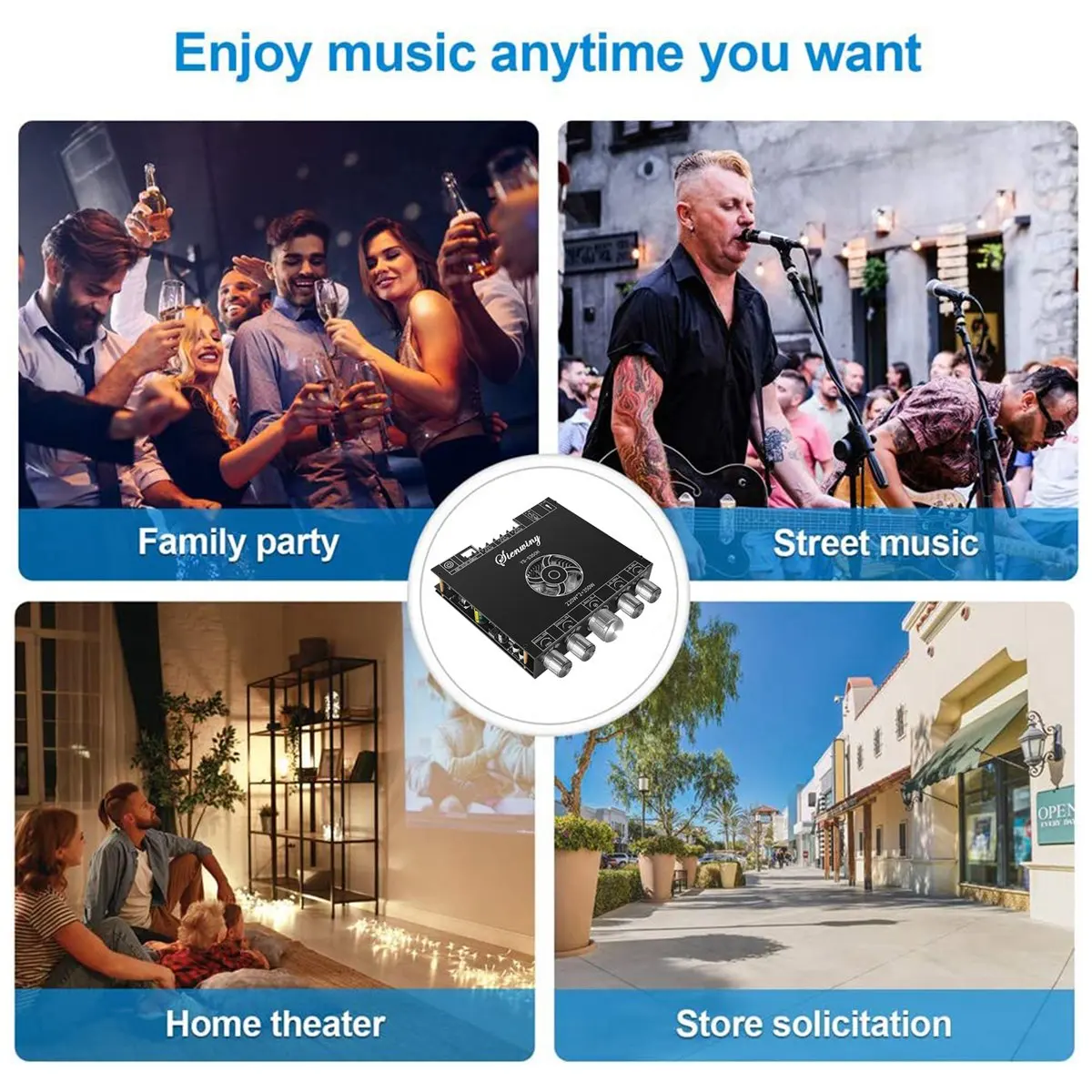 POP-lYS-S350H 2.1 ช่องบลูทูธเครื่องขยายเสียง TPA3255 220Wx2 + 350WHigh-Power ซับวูฟเฟอร์ Super 7498E เครื่องขยายเสียง