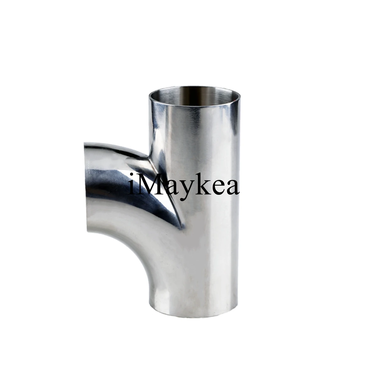 2" Stainless Steel 304 Welding OD 51mm Sanitary Tee 3 Way 90 Degree R Type Shape Pipe Fitting