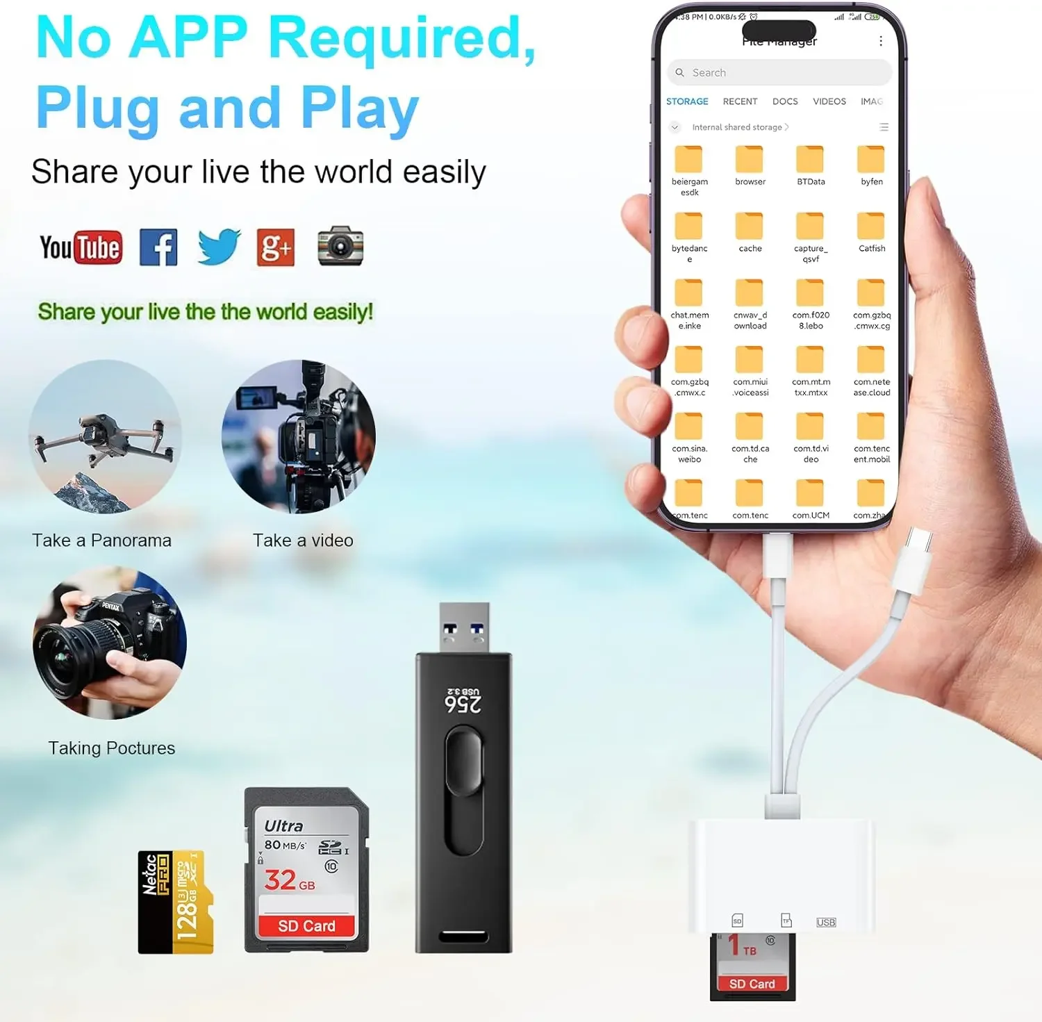 محول قارئ بطاقات 5 في 1 USB 3.0 من النوع C SD TF لهواتف iPhone iPad MacBook وكاميرات Samsung Android والأجهزة الأخرى التوصيل والتشغيل #3