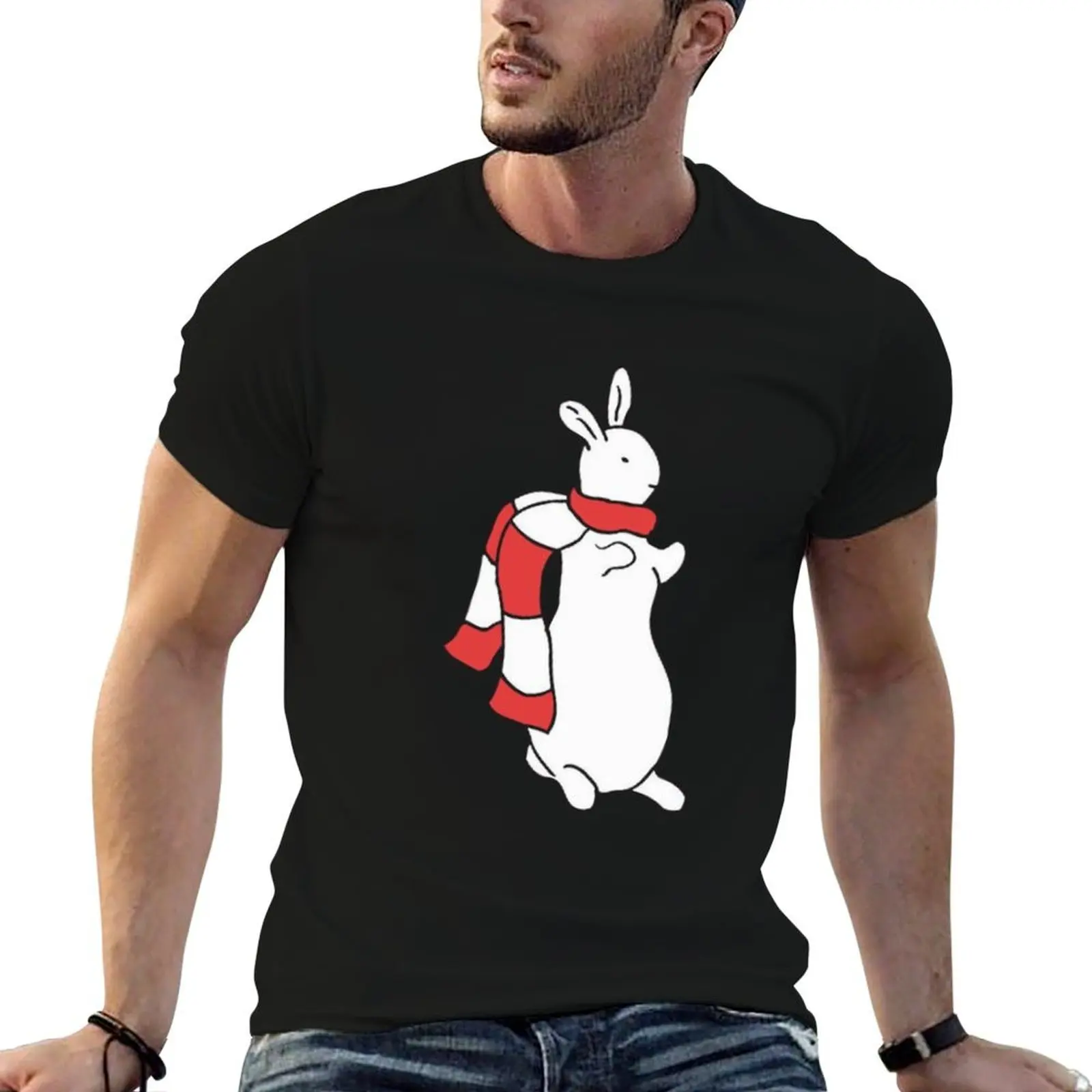 Pat the christmas bunny T-Shirt Funny t-shirts hippie clothes mens workout shirts