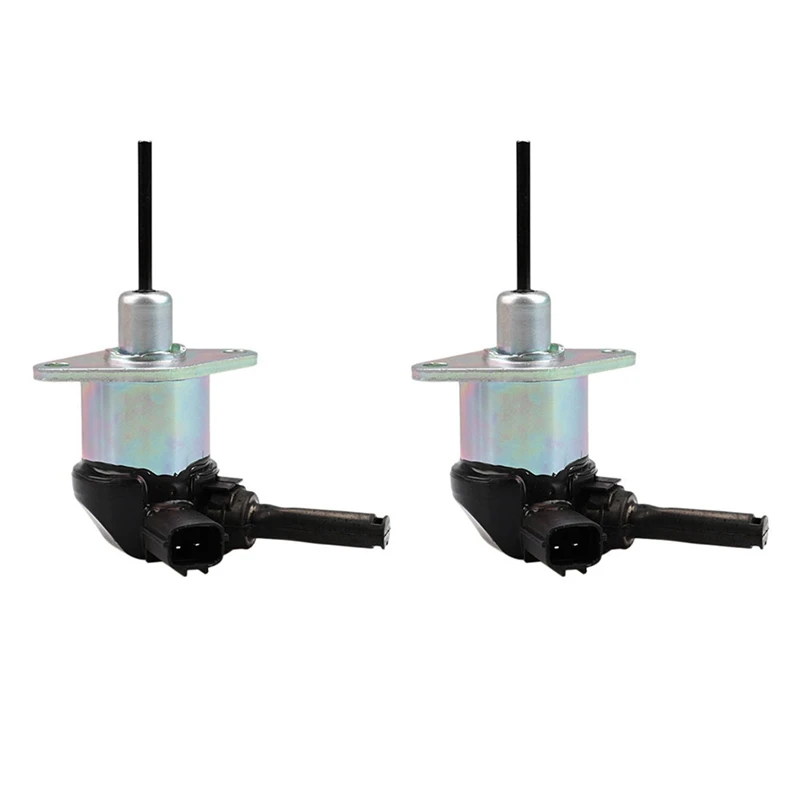 2X 1A021-60015 12V Fuel Stop Solenoid Valve For Kubota L3830 L39 L3940 L45 L4600 L4630 L4740 L48 L5030 L5040