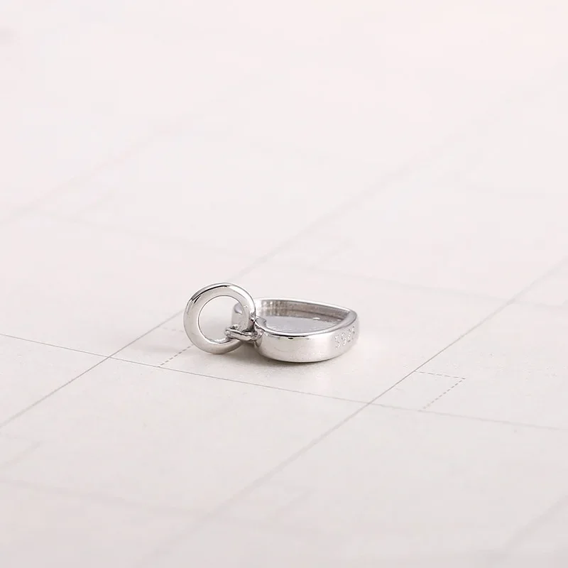 Trustdavis New Real 925 Sterling Silver Fashion Romantic Heart Charm Pendant Handmade DIY Necklace Accessories Jewelry DZ817