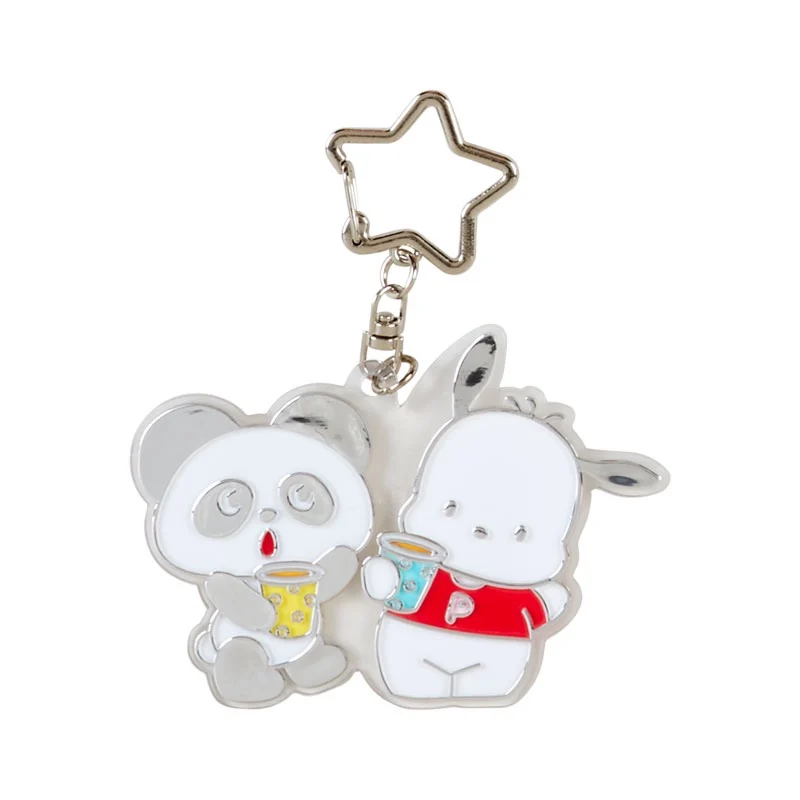 Sanrio Showa Vintage Critters Swimmer Co-Branded Keychains Cute Melody Tuxedosam Hangyodon Pompom Purin Little Pendant Doll Box