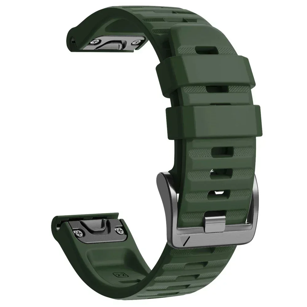 Sport siliconen band voor Garmin Fenix 8 Pro 47 mm 51 mm E 7 7X/Epix Pro/6 6X/Enduro 3 Zachte armband 22/26 mm Quickfit officiële band