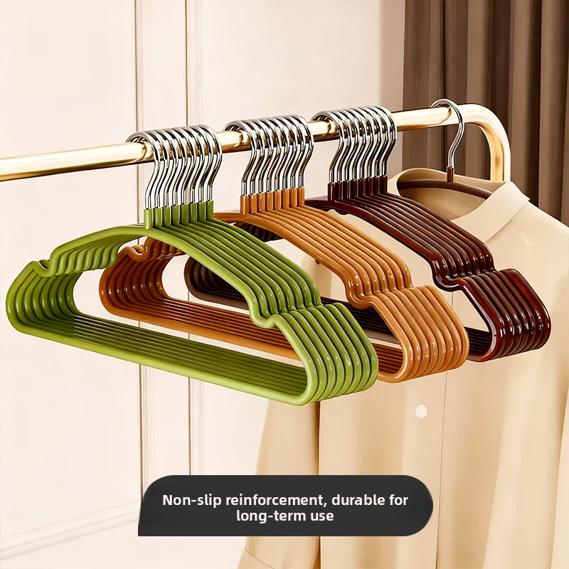 

Вешалка для одежды из утолщенной нержавеющей стали для домашнего использования, противоскользящая, для сушки белья, с защитой от деформации плеч, для хранения в шкафу