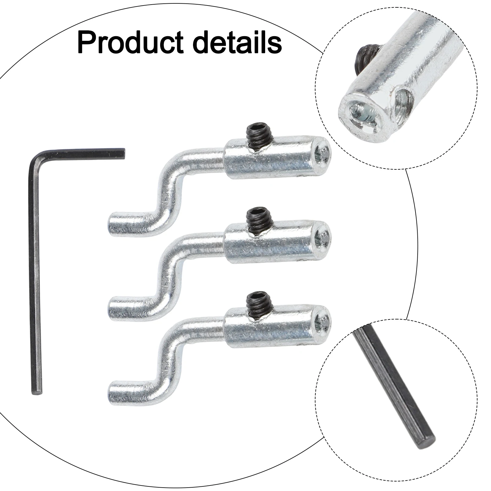 1/3PCS Dog Leg Z-shaped Elbow Throttle Cable Ends For Lawn Mowers For Mini Bikes Go-karts Garden Tools
