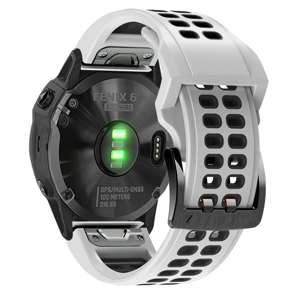 26 22mm paski do zegarka Garmin Fenix 6 6X Pro 5 5X Plus 7 7 7x Pro Epix Gen 2 silikonowy zegarek Easyfit wymienny pasek do