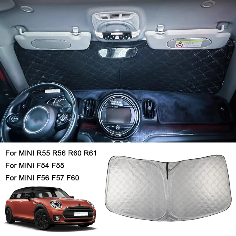 Auto Frontscheibe Sonnenschutz Abdeckung Sonnenschutz für Mini Cooper R55 R56 R60 R61 F54 F55 F56 F57 F60 Clubman Auto UV-Schutz Vorhang