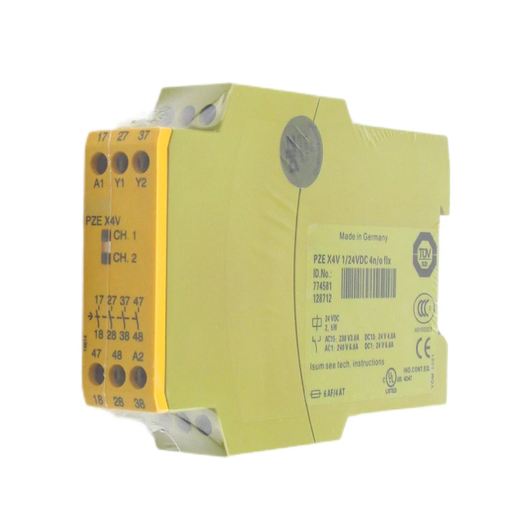 For Pilz 774581 PZE X4V 1/24VDC Safety Relay Module in Box