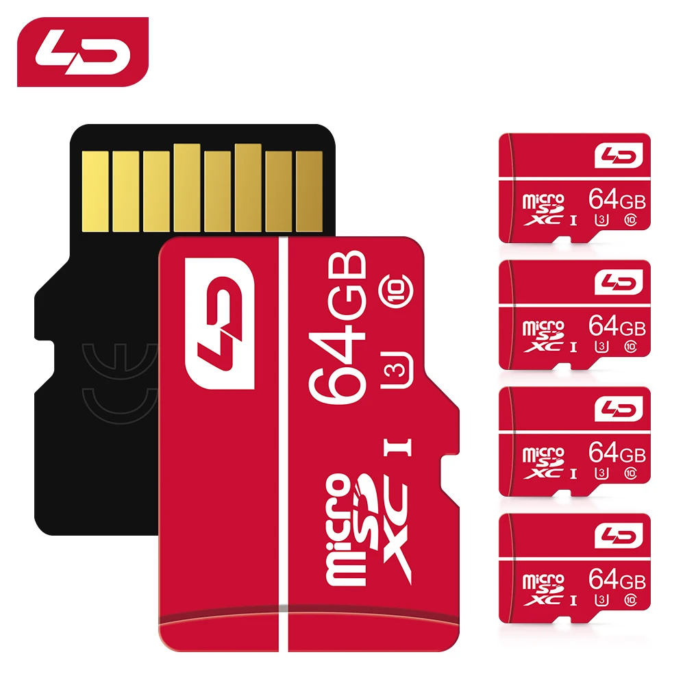 5 sztuk/lot Oryginalna karta pamięci LD Micro SD 64 GB Karta pamięci 32 GB klasy 10 Microsd 128 GB Karta TF Cartao de Memoria Mini pamięć