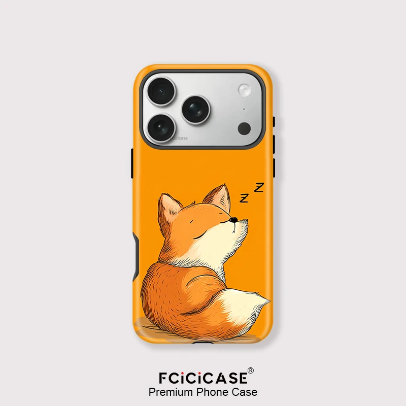 Fcicicase – coque de téléphone de luxe pour Magsafe, étui magnétique antichoc pour iPhone Air 17 16 Pro Max 15 14 Plus 13 12 11, coque Fox