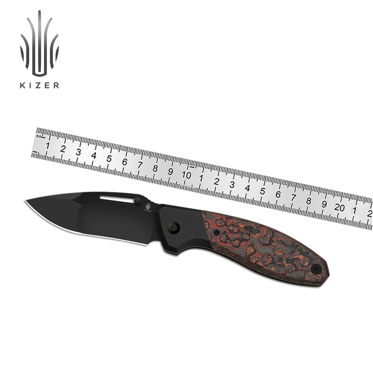 Kizer سكين للفرد Staffi Ki3695A1/Ki3695A2 Bulli Ki3695A3/Ki3695A4 مقبض تيتانيوم مع S45VN شفرة فولاذية سكاكين الجيب 2025