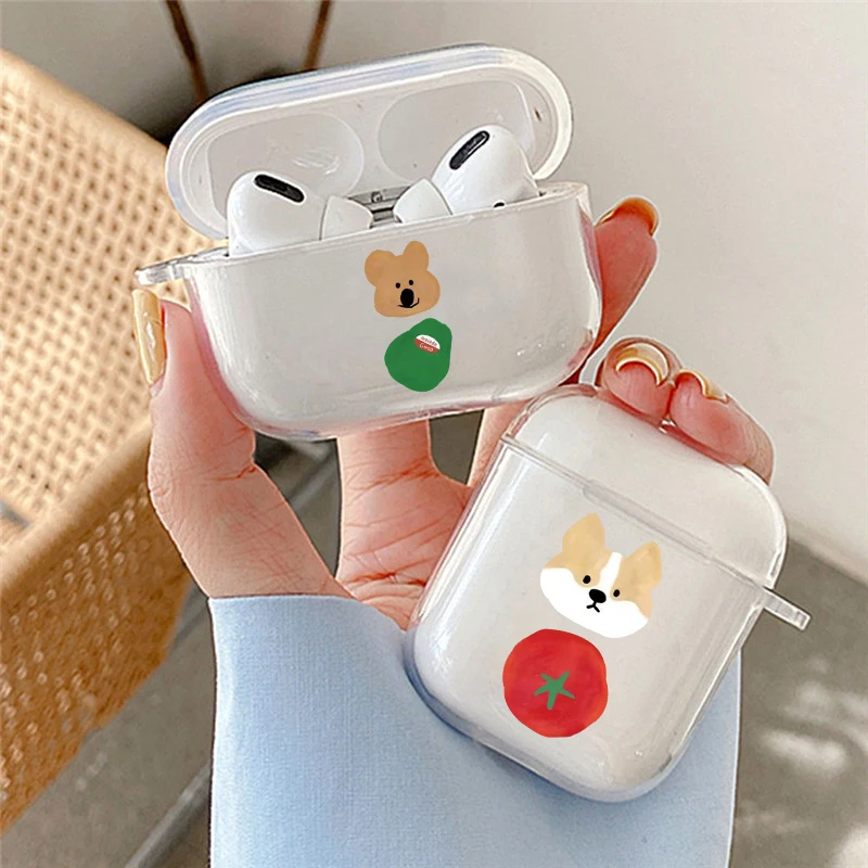 

Cute Fruit Cat Earphone Case for Airpods 4th 3rd 2 Pro Shockproof Animal Soft Cover for Airpod 2 3 1 Protective Accessorie Shell