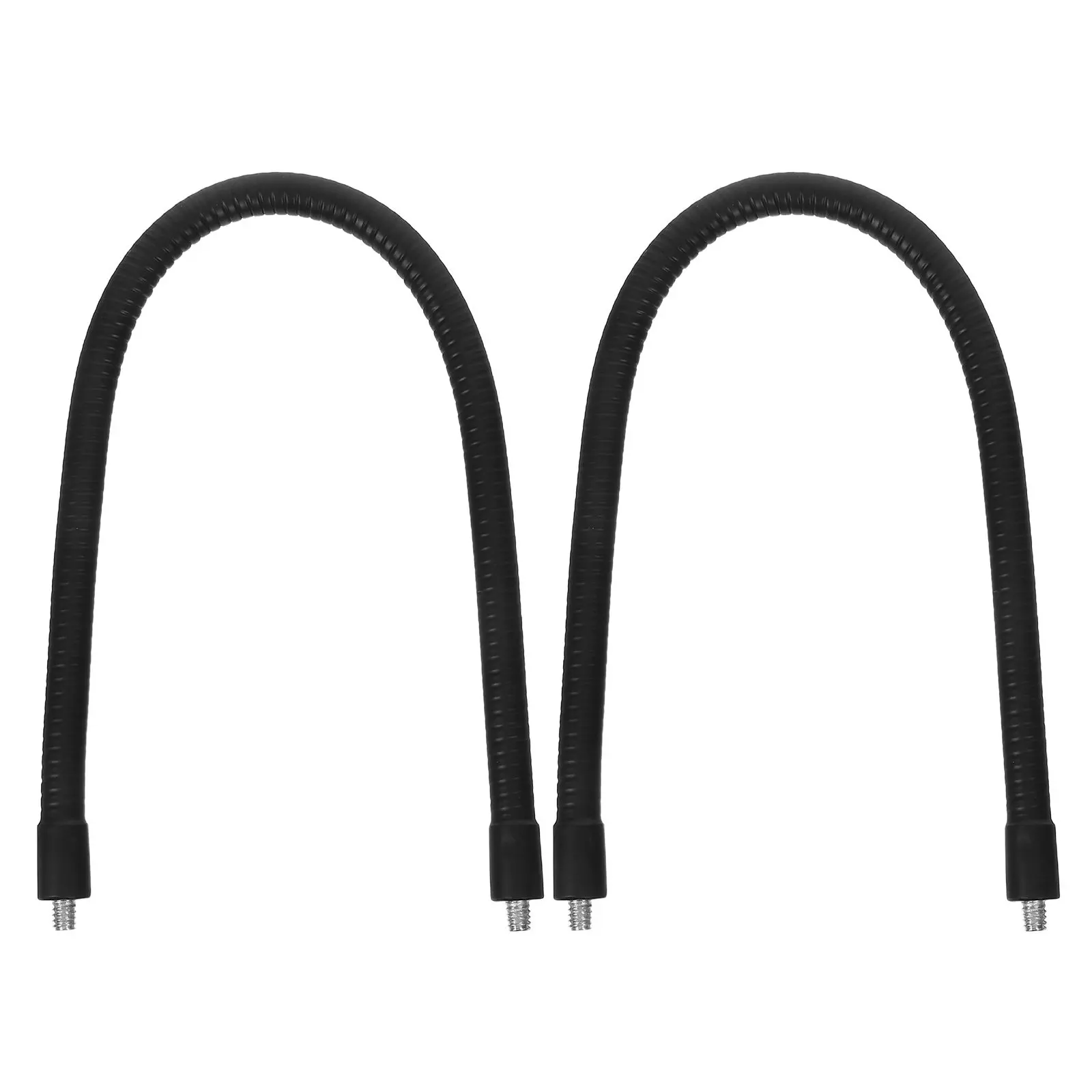 2Pcs Flexible Gooseneck Mic Stand Arm Metal Adjustable Dual Head 15.72 Inch 14 Thread Extension for Phone Microphone Camera