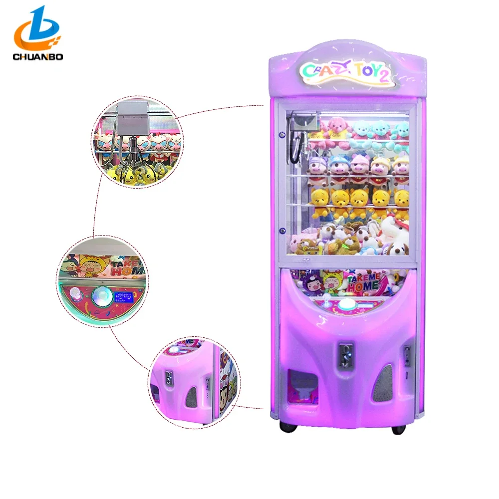 Wholesale arcade crane gift game machine coin operated claw crane vending machines for sale