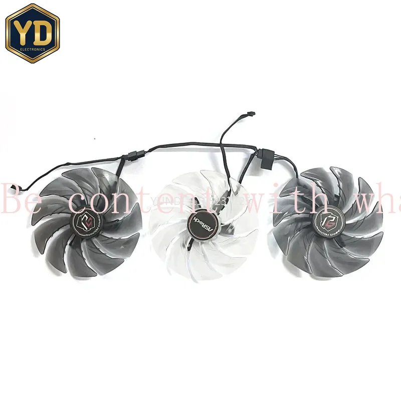 YD Brand New Original FDC10U12S9-C DC 12V 0.45A RX6800XT.GPU Fan for ASRock RX 6800XT 6900XT/ Phantom Gaming Graphics Card Cooli