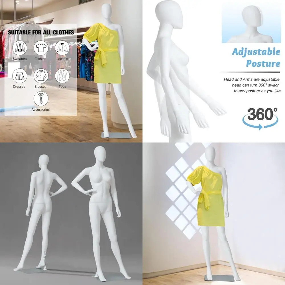 

70 Male Full Body Mannequin for Dream Display in Clothing Retail Shops, Realistic, White