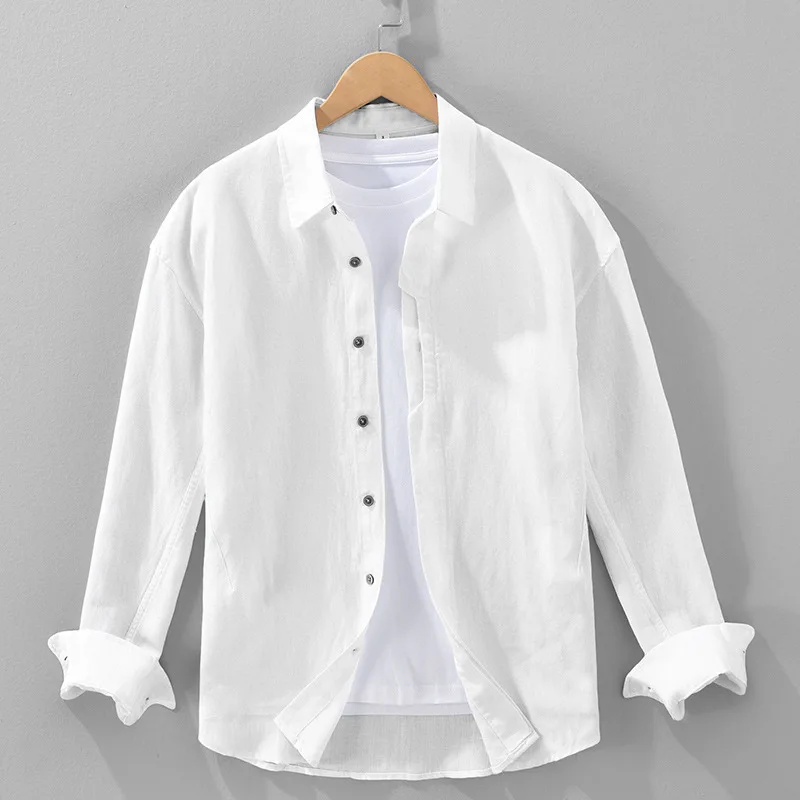 

Men's Old-money Style Casual Lyocell Linen Shirt 2026 Spring Elegant Loose Breathable Lightweight and Moisture-wicking Tops