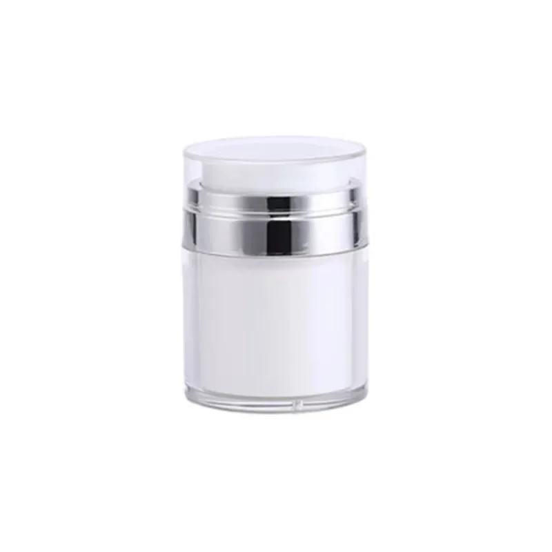 15/30/50 ml Cosmetica Lege Airless Pomppot Hervulbare Acryl Crème Vacuümfles Draagbare Grootte Container van Make-up voor Lotion
