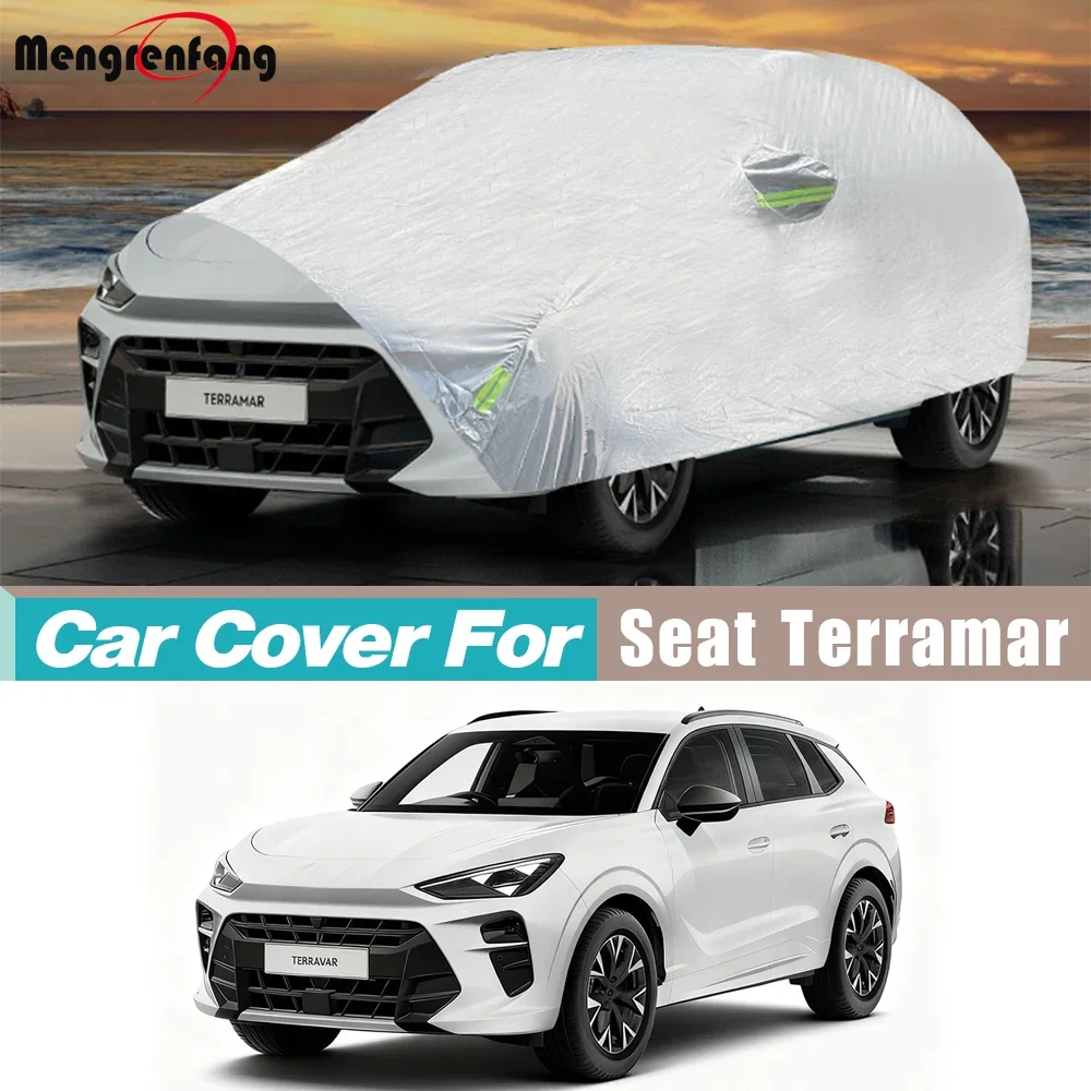 

Толстый автомобильный чехол для внедорожника Terramar 2023-2026, солнцезащитный, непромокаемый, снегозащитный, устойчивый к царапинам, высокоэластичный автомобильный чехол