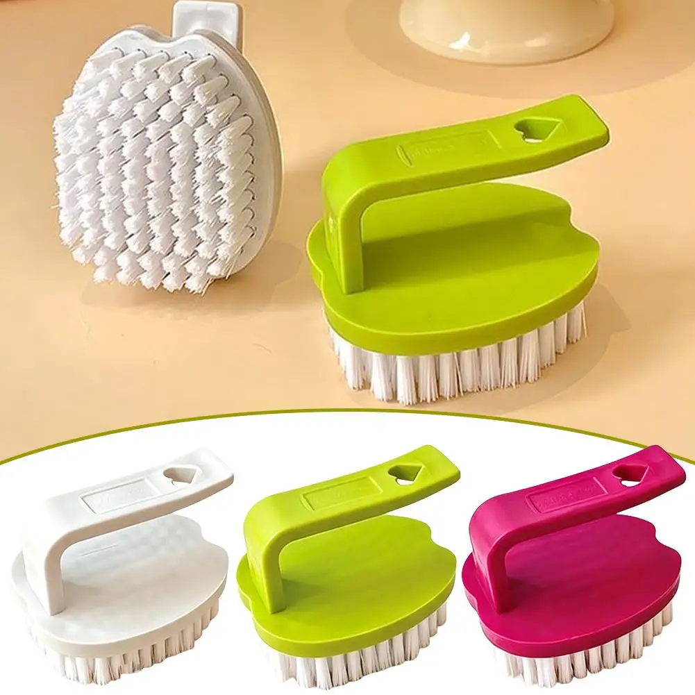 Fruit and Vegetable Brush Plastic Cleaning Scrubbing Brush With Handle Non Slip Scrubber Brush Kitchen Bath Car Brush