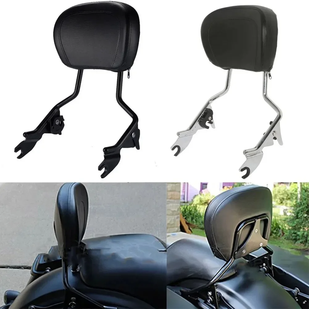 

Спинка пассажирского сиденья Sissy Bar PUFor Touring Street Glide Road King 2008 2009 2010 2011 2012 2013 2014 2015 2016 Черный Хром