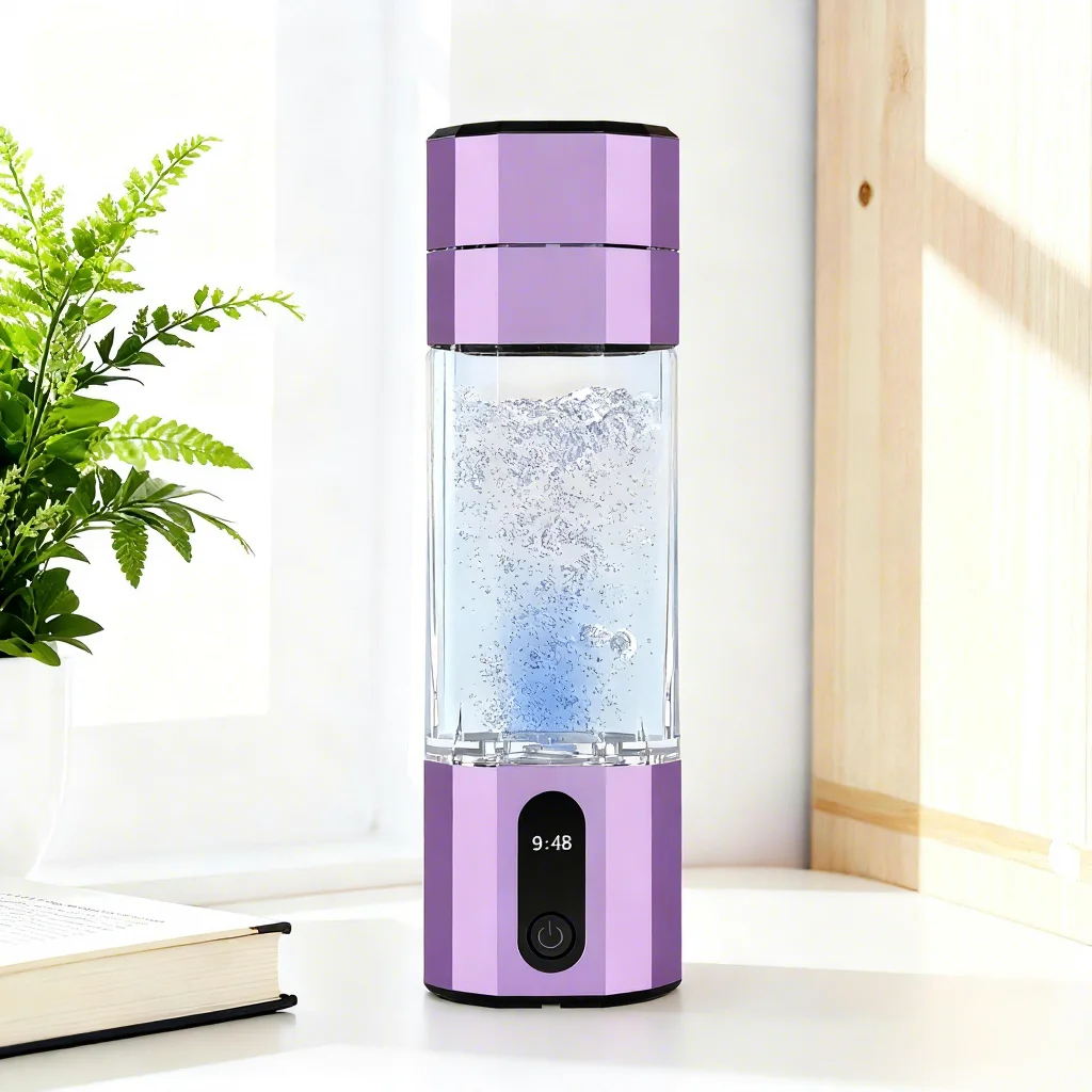 Хит продаж: Бутылка для воды с высоким содержанием водорода PHYFLOW 208 мл, 6 PPM, с LED-дисплеем, USB, технология SPE/PEM, генератор для дома