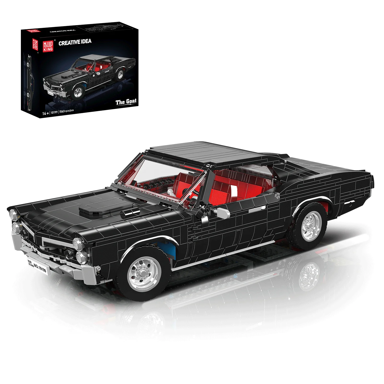 Mould King 1563PCS Muscle Car Building Blocks Model DIY Construction Kit Educational Toys for Kids Birthday Gifts