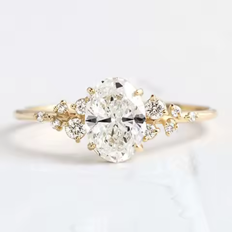 925 Sterling Silver 1-3ct Moissanite Engagement Solitaire Ring Four Prongs Rings for Woman Wedding Gifts with GRA Certificate