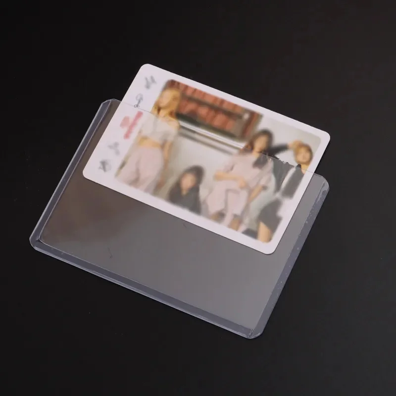 Imagem -04 - Top Loader Card Holder Protector Idol Photo Card Sleeves com Filme Proteção Trading Card Suporte de Ajuste Perfeito 35pt 25 Pcs 10 Pcs