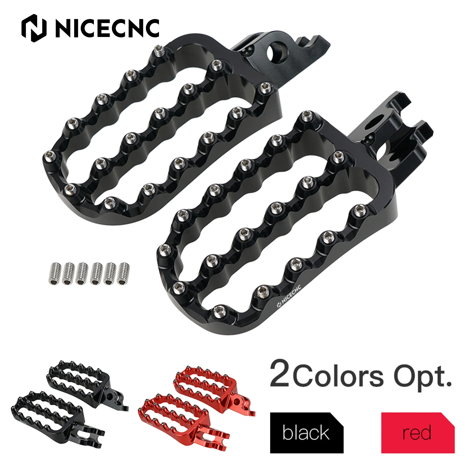 

For Honda CRF1000L Africa Twin NICECNC Footrests Foot Pegs Wided Footpegs for Honda CRF250L 2012-2021 CRF250L Rally 2017-2021
