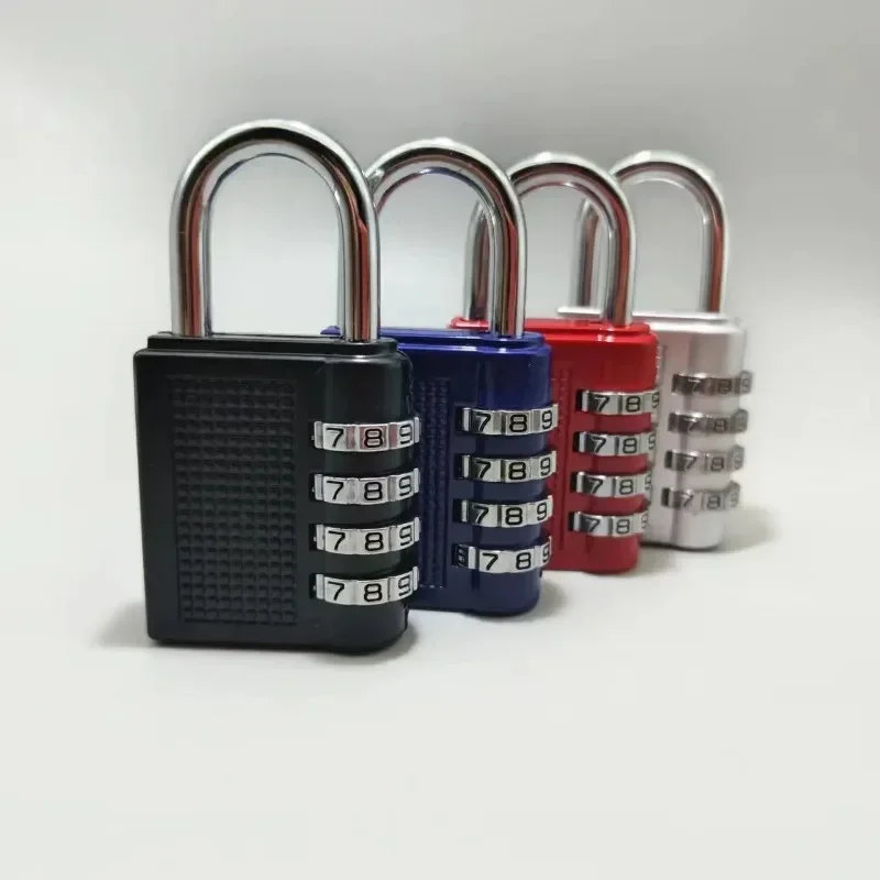 Bloc-cadenas à 4 chiffres, résistant aux intempéries, code réinitialisable, serrure interchangeable, utilisation extérieure pour porte, armoire en