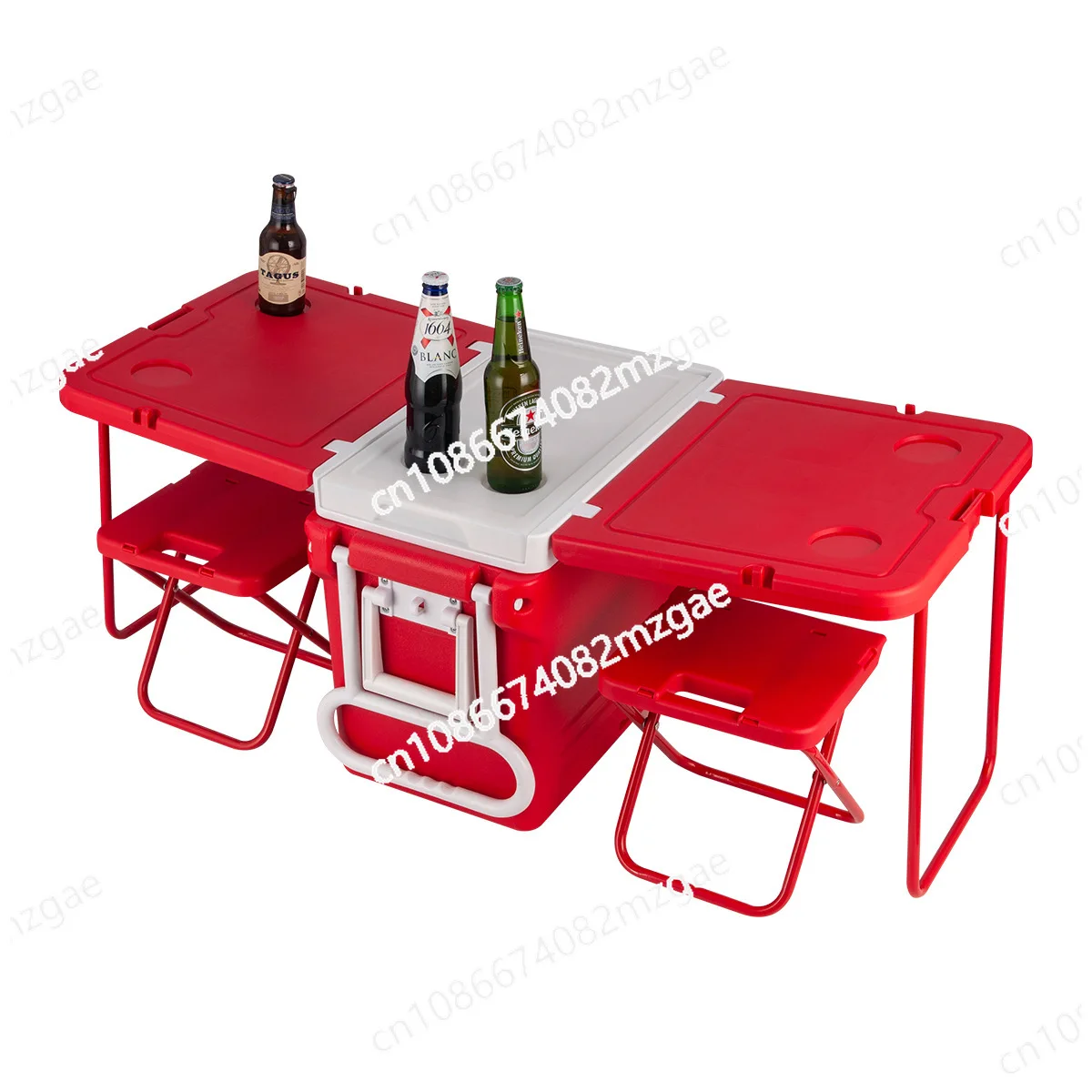 Multifunctional box table Integrated ice bucket Refrigeration incubator Wheeled folding chair Portable outdoor