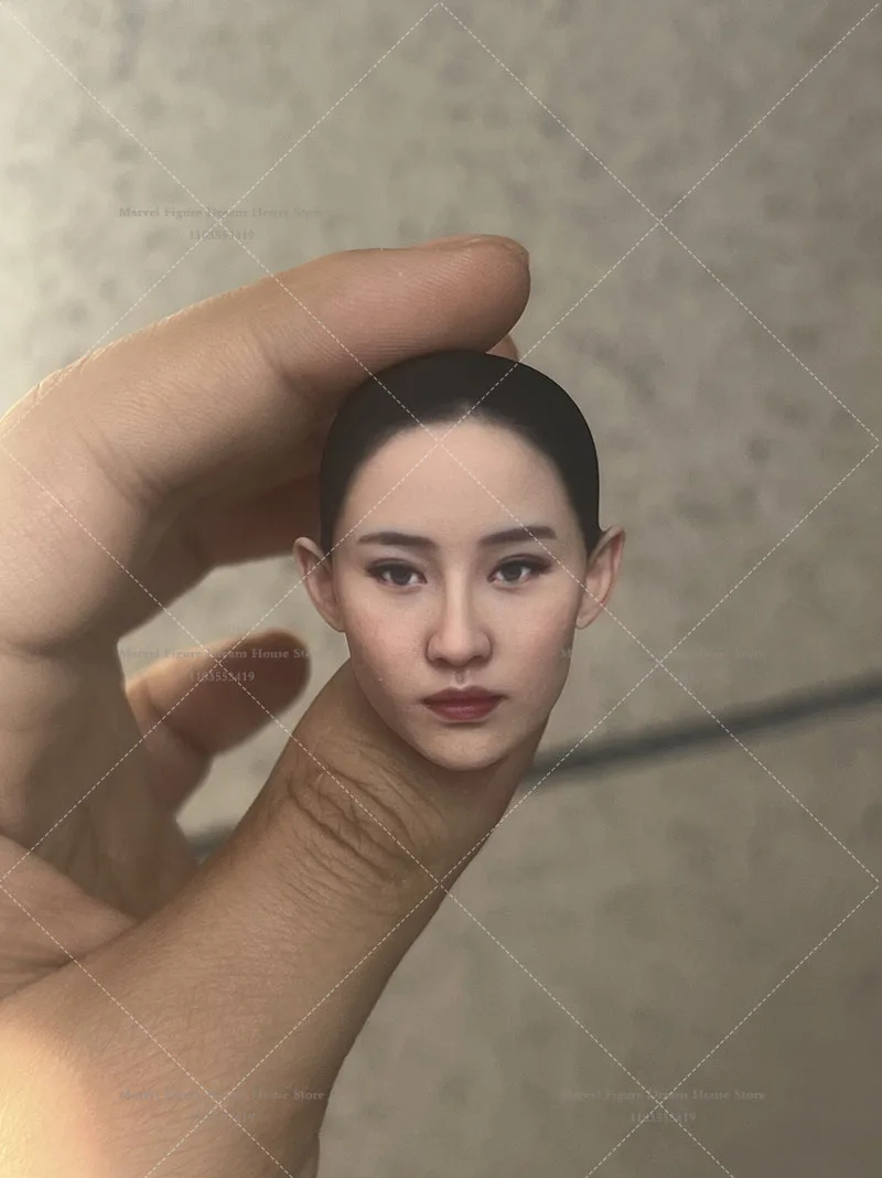 1/6 1/12 Schaal Head Sculpt Aziatische Schoonheid Ster Zonder Haar Voor 12-inch 6-inch Poppen Action Figure soldaat Miniatuur Model
