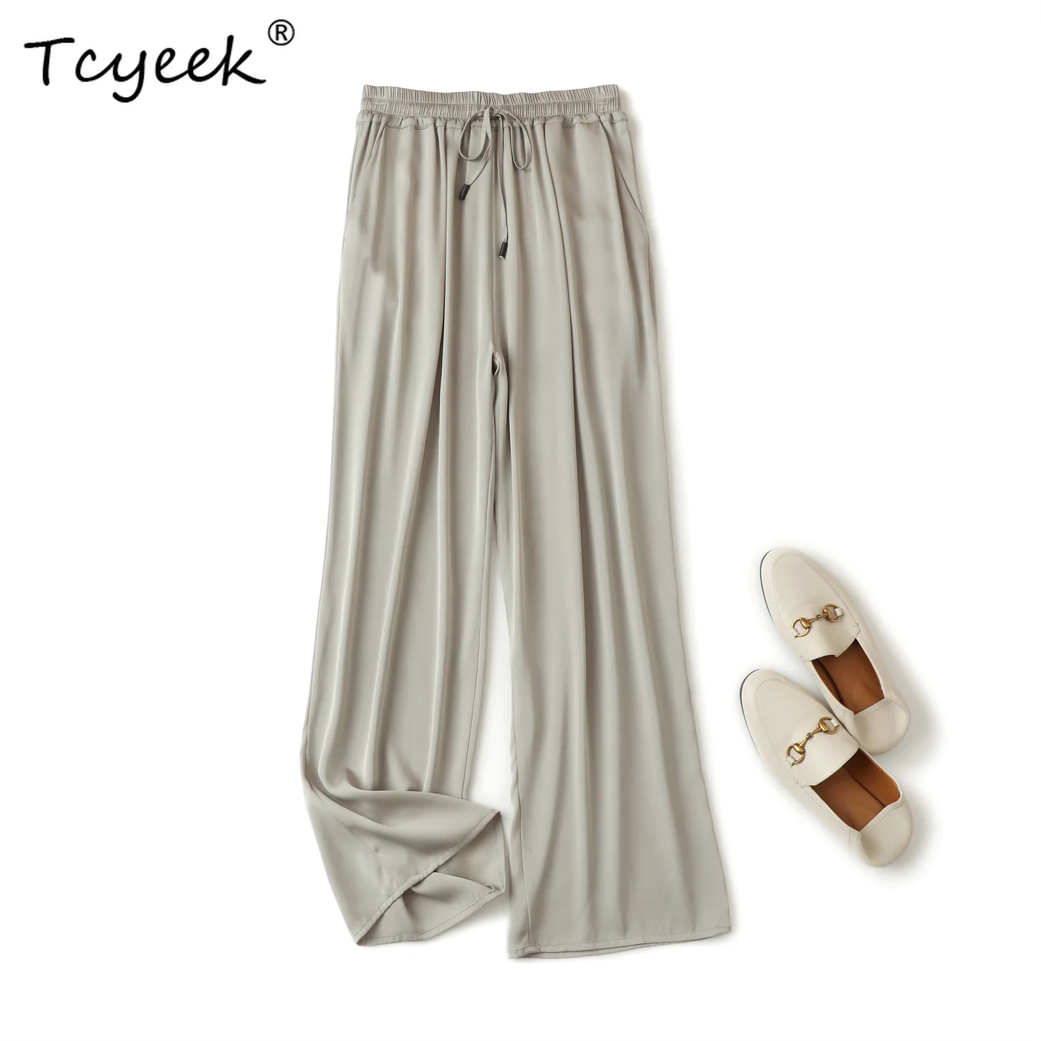 Tcyeek 93% التوت 7% سباندكس الصيف الحرير الجليد السراويل مرونة الخصر مستقيم الساق امرأة بنطلون Быыыыыыыыыыыыыыыыыыыыыыыыыыыыыыыыыыыыыыыыыыыыыыыыыыыыыыыыыыыыыыыыыыыыыыыыыыыыыыыыыыыыыыыыыыыыыыыыыыыыыыыыыыыыыыы