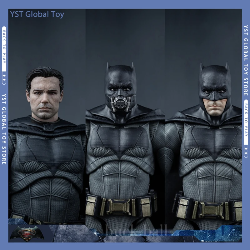 7 Inch Original Fondjoy DC Batman 1/9 Movie Figures BVS Light Armor Big Ben Batman Action Figurine DC Multiverse Model Doll Gift