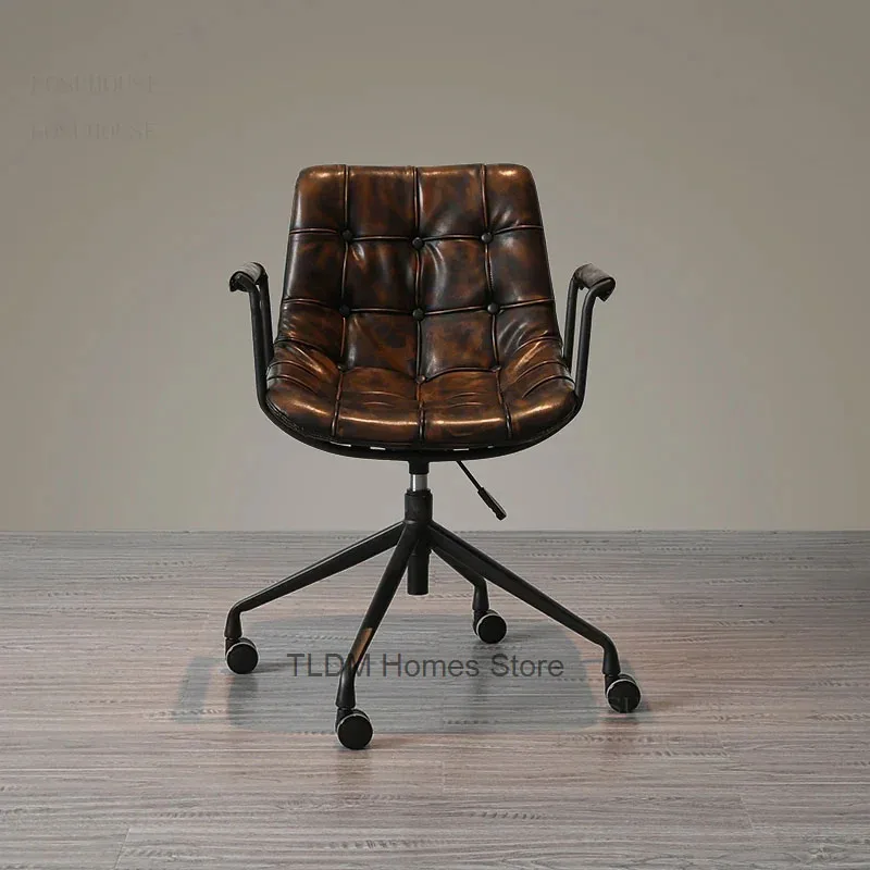 Italian Luxury Office Chairs Office Furniture Home Computer Chair Lift Swivel Soft Cushion Backrest Chair Study Gaming Chair 의자